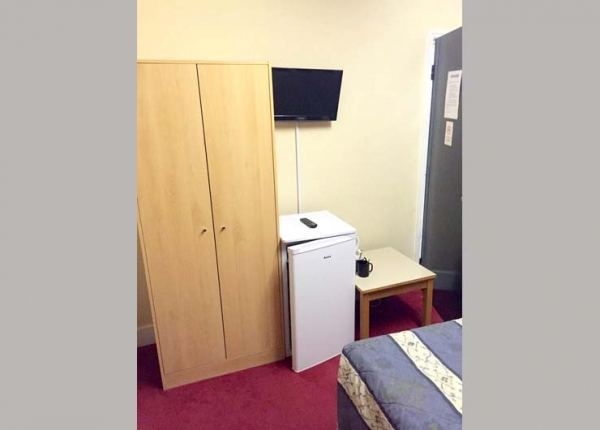 A typical room at Anwar House Hotel